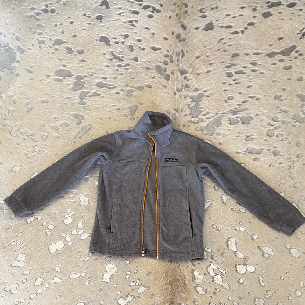 Columbia Kids Jacket in Gray with Orange Accents